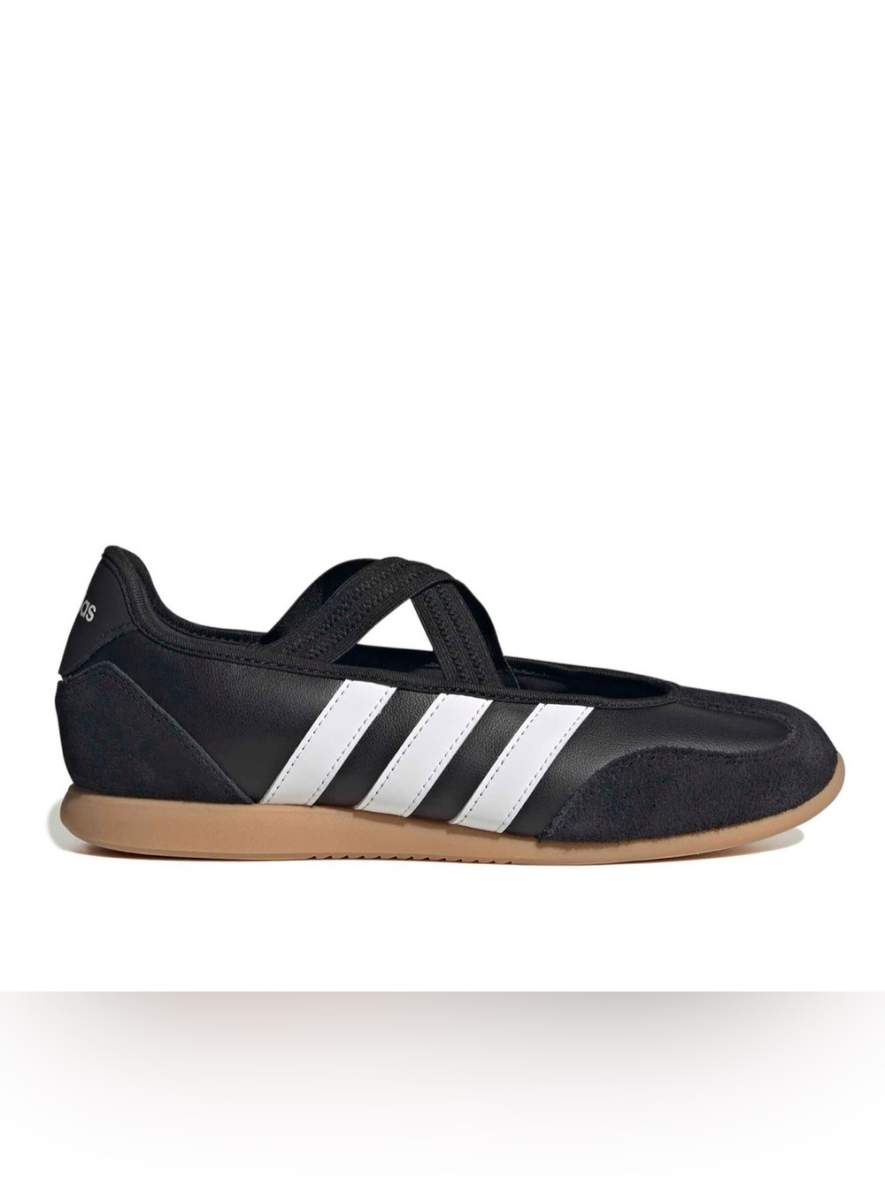 adidas Black and White barreada Mary Jane ballet Style Sneakers - Picture 5 of 5